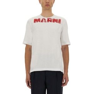 Marni Cotton T-Shirt With Maxi Print - NWT